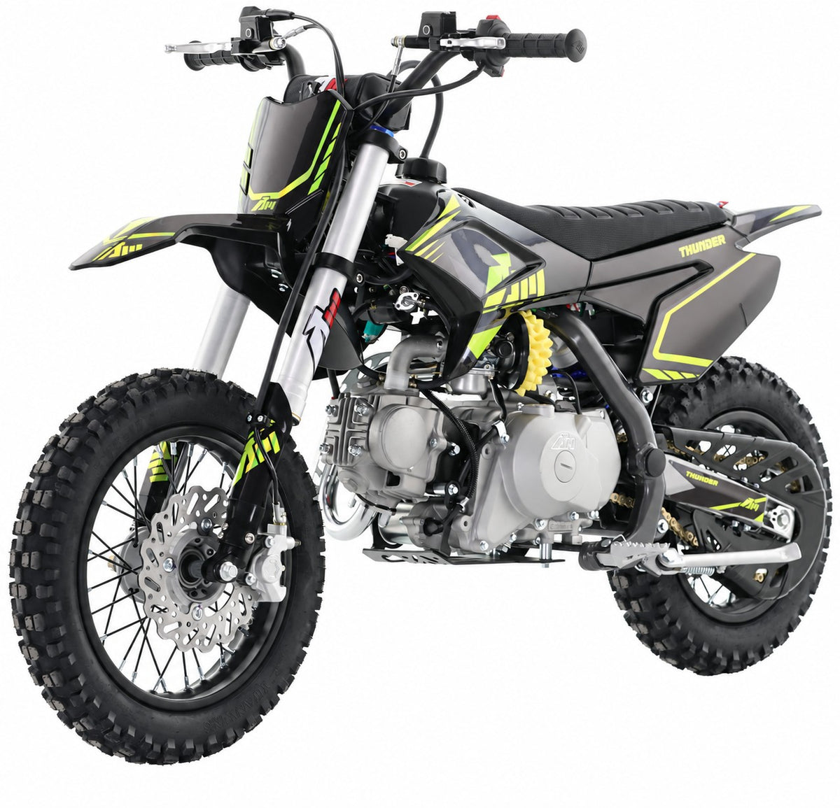 70cc rfn racing tm thunder fully auto pit bike 12 10 black
