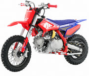 70cc rfn racing tm thunder fully auto pit bike 12 10 red and blue