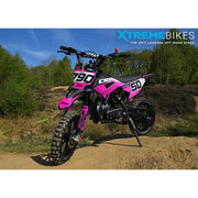 MX1 XTM CRX 50cc Dirt Bike 10/10" Hydraulic Suspension