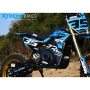 MX1 XTM MXPRO 48V 2000W Lithium Electric Dirt Bike Big 14/12" Gold Wheel