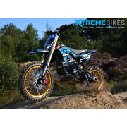 MX1 XTM MXPRO 48V 2000W Lithium Electric Dirt Bike Big 14/12" Gold Wheel
