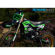 MX1 XTM MXPRO 48V 2000W Lithium Electric Dirt Bike Big 14/12" Gold Wheel