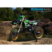 MX1 XTM MXPRO 60V 2000W Lithium Electric Dirt Bike Big 14/12" Gold Wheel