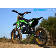 MX1 XTM MXPRO 48V 2000W Lithium Electric Dirt Bike Big 14/12" Gold Wheel