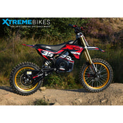MX1 XTM MXPRO 48V 2000W Lithium Electric Dirt Bike Big 14/12" Gold Wheel