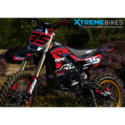 MX1 XTM MXPRO 48V 2000W Lithium Electric Dirt Bike Big 14/12" Gold Wheel