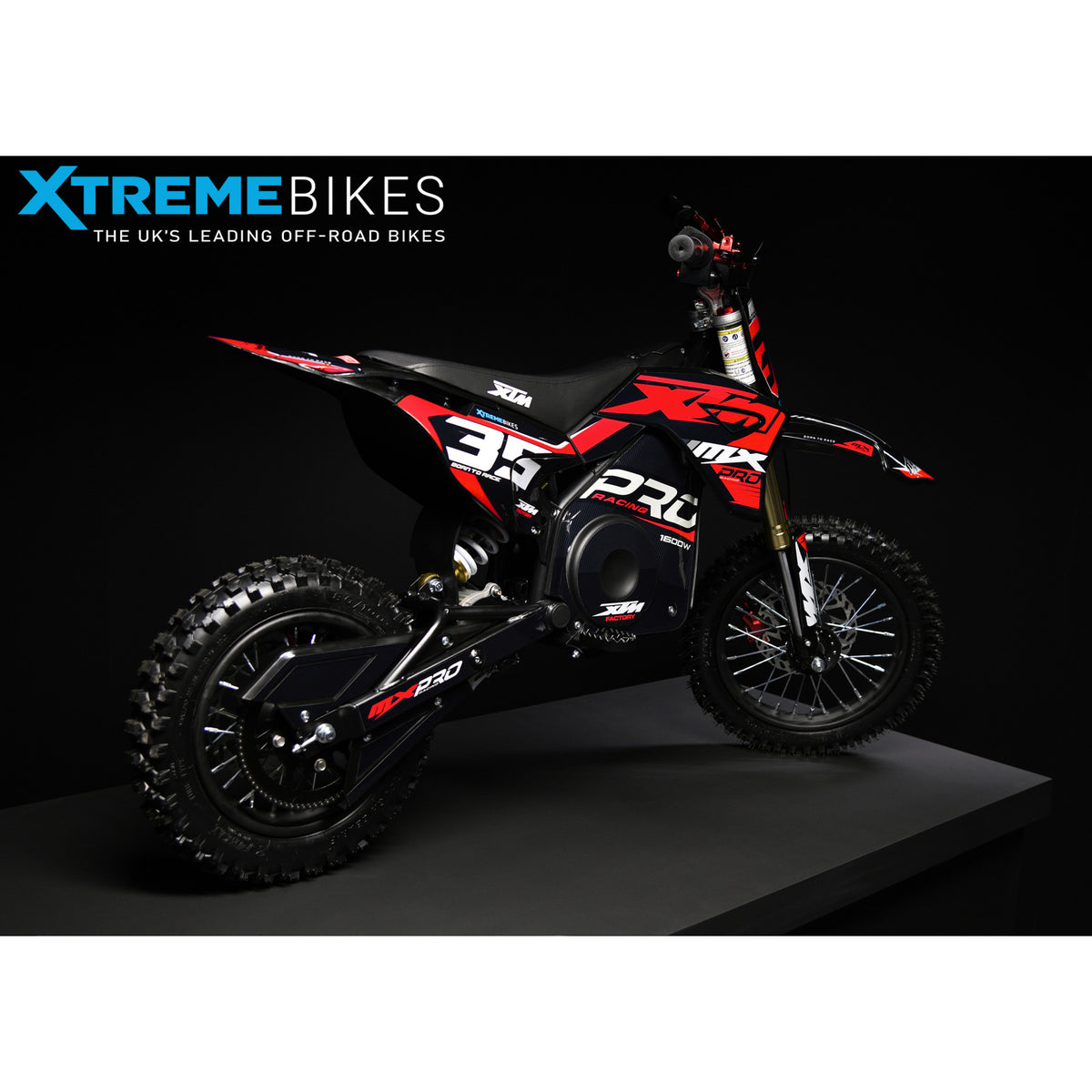 MX1 XTM MXPRO 48V 1600W Lithium Electric Dirt Bike 12/10" Wheel