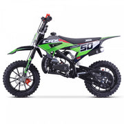 MX1 XTM CRX 50cc Dirt Bike 10/10" Hydraulic Suspension