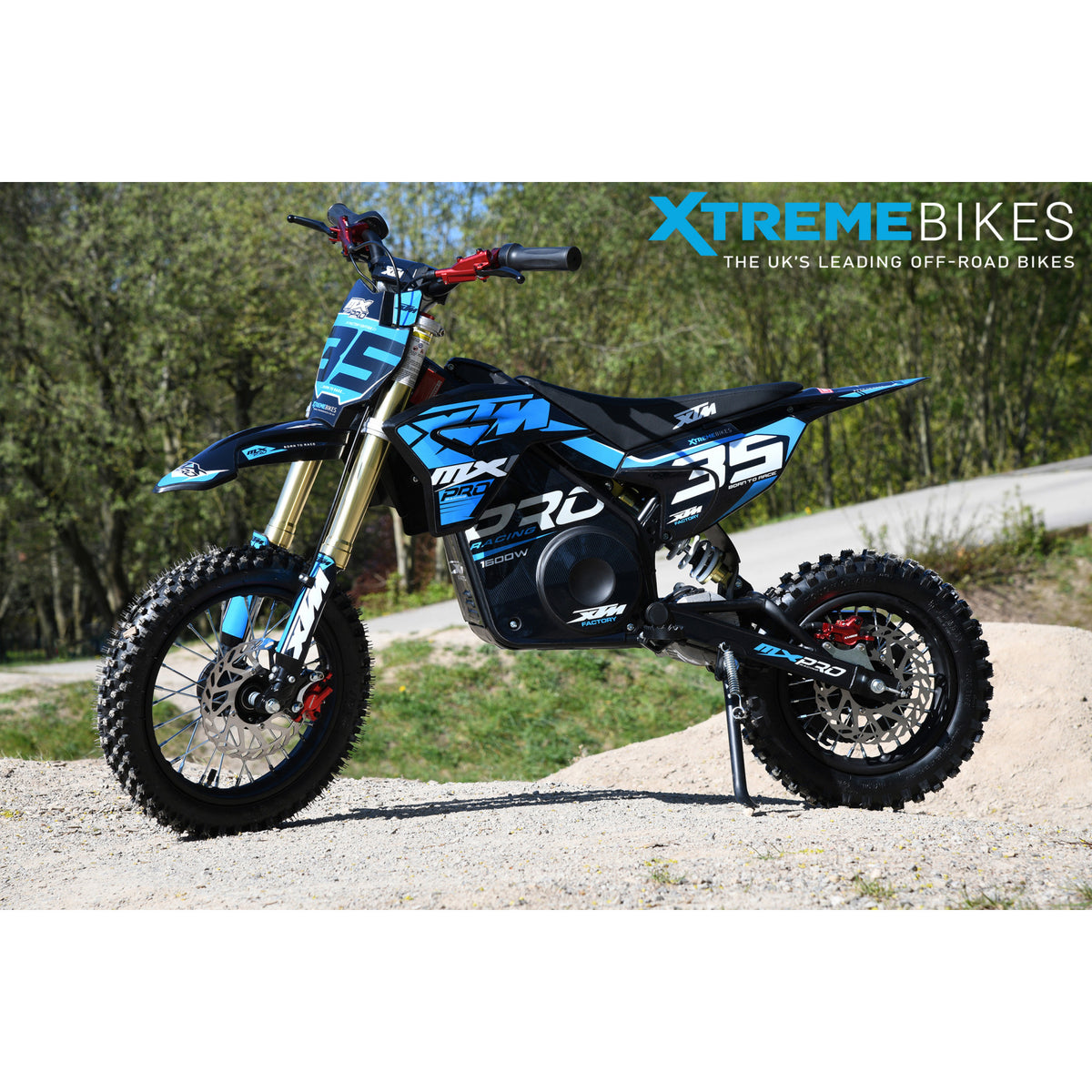 MX1 XTM MXPRO 48V 1600W Lithium Electric Dirt Bike 12/10" Wheel