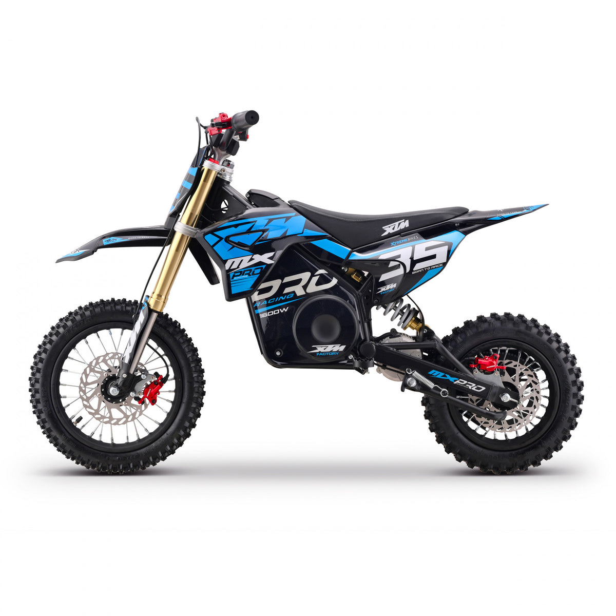 MX1 XTM MXPRO 48V 1600W Lithium Electric Dirt Bike 12/10" Wheel