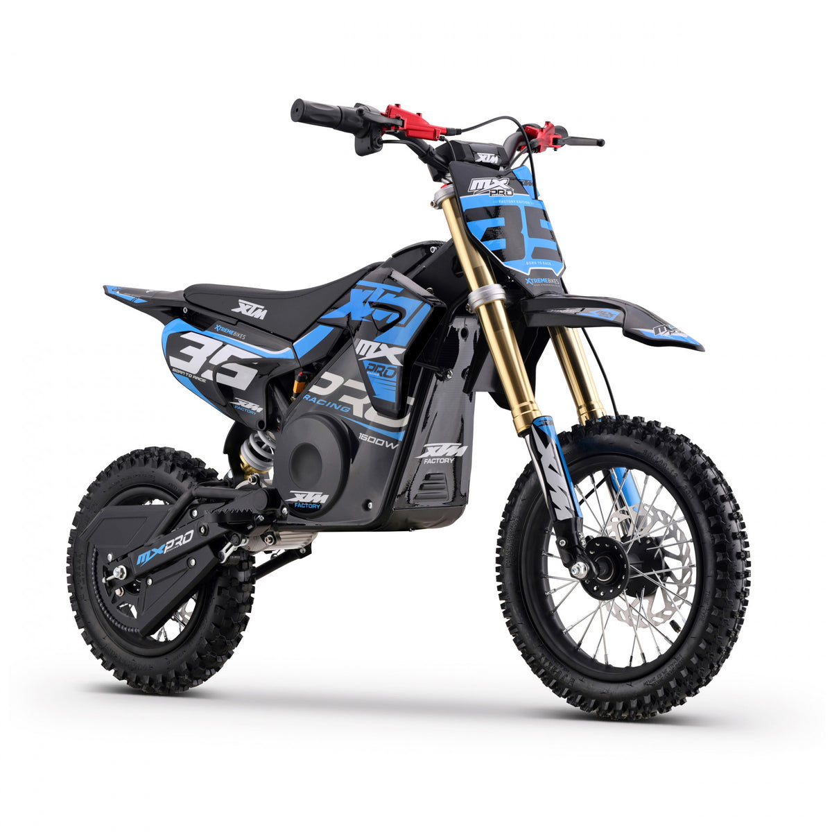 MX1 XTM MXPRO 48V 1600W Lithium Electric Dirt Bike 12/10" Wheel