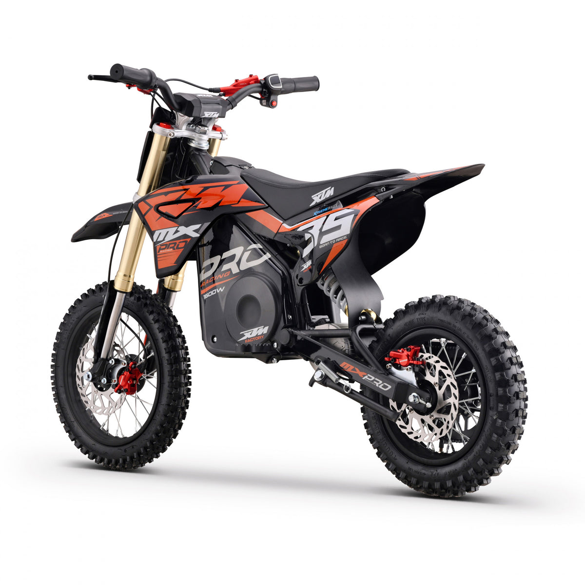 MX1 XTM MXPRO 48V 1600W Lithium Electric Dirt Bike 12/10" Wheel