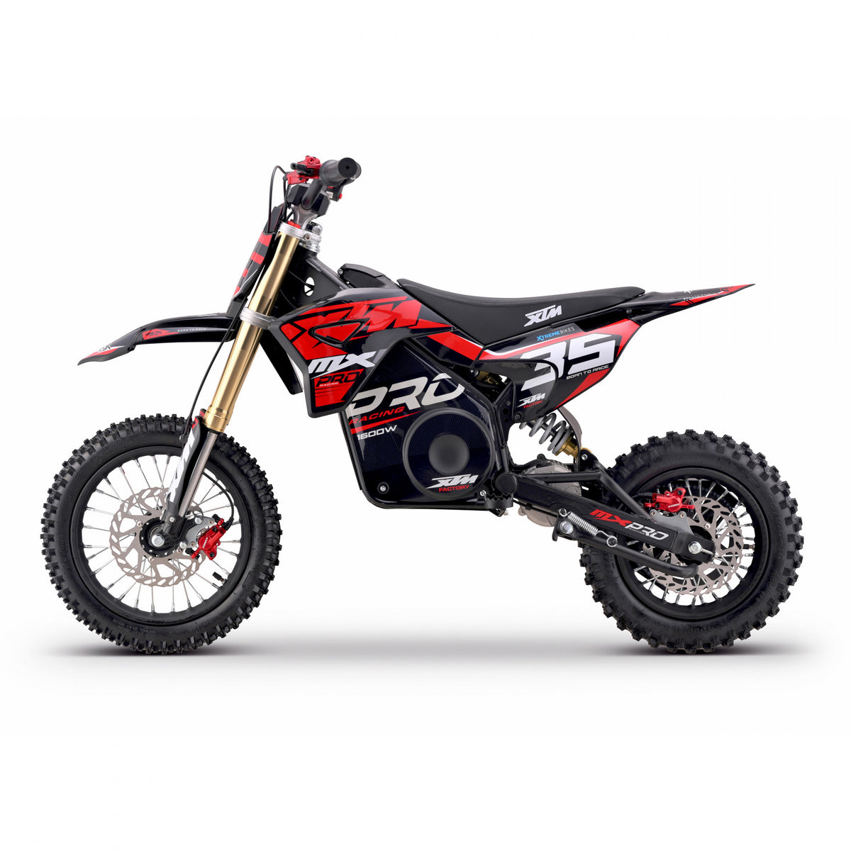 MX1 XTM MXPRO 48V 1600W Lithium Electric Dirt Bike 12/10" Wheel