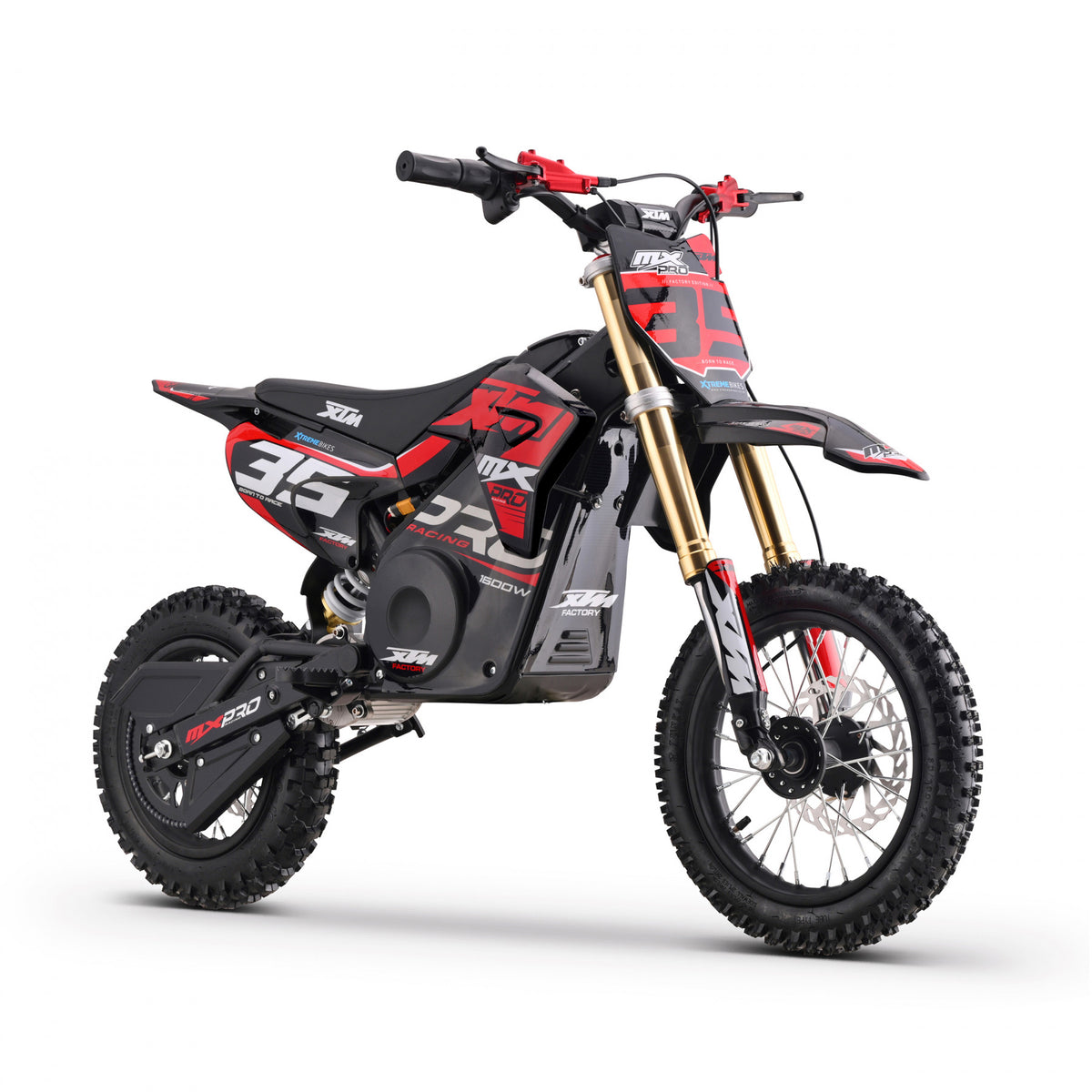 MX1 XTM MXPRO 48V 1600W Lithium Electric Dirt Bike 12/10" Wheel