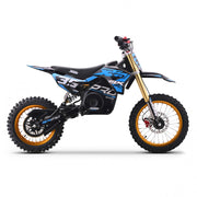 MX1 XTM MXPRO 48V 2000W Lithium Electric Dirt Bike Big 14/12" Gold Wheel