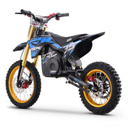 MX1 XTM MXPRO 48V 2000W Lithium Electric Dirt Bike Big 14/12" Gold Wheel
