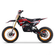 MX1 XTM MXPRO 48V 2000W Lithium Electric Dirt Bike Big 14/12" Gold Wheel