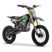 MX1 XTM MXPRO 60V 2000W Lithium Electric Dirt Bike Big 14/12" Black Wheel