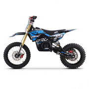 MX1 XTM MXPRO 60V 2000W Lithium Electric Dirt Bike Big 14/12" Black Wheel