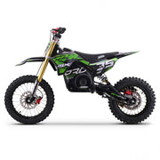 MX1 XTM MXPRO 60V 2000W Lithium Electric Dirt Bike Big 14/12" Black Wheel