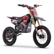 MX1 XTM MXPRO 60V 2000W Lithium Electric Dirt Bike Big 14/12" Black Wheel