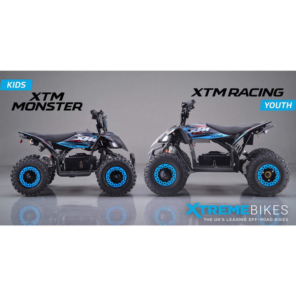 MX1 XTM Racing 48V 1600W Lithium Youth ATV Quad Bike