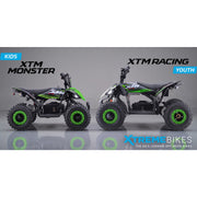 MX1 XTM Racing 48V 1600W Lithium Youth ATV Quad Bike