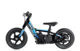JULY PRE ORDER -  12” Kids Electric Bike - Blue - MotoX1 Motocross ATV 