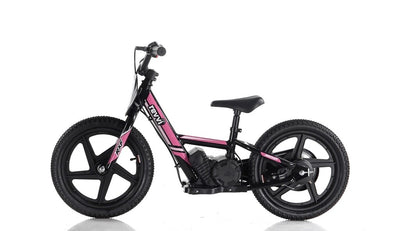 JULY PRE ORDER - Revvi Junior 16” Electric bike (Big wheel) PINK - MotoX1 Motocross ATV 