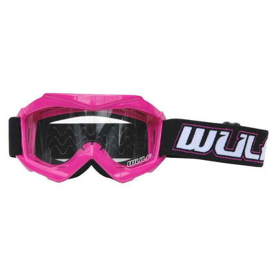 PINK - Wulfsport Cub Tech Motocross Goggles Kids Youth MX Off Road Dirt Bike Goggle - MotoX1 Motocross ATV 