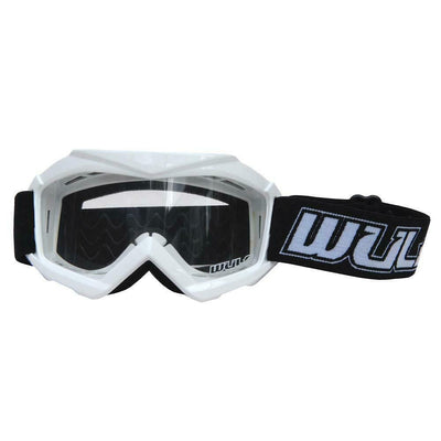 WHITE - Wulfsport Cub Tech Motocross Goggles Kids Youth MX Off Road Dirt Bike Goggle - MotoX1 Motocross ATV 