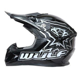 WULFSPORT CUB FLITE-XTRA  KIDS MX HELMET - BLACK - MotoX1 Motocross ATV 